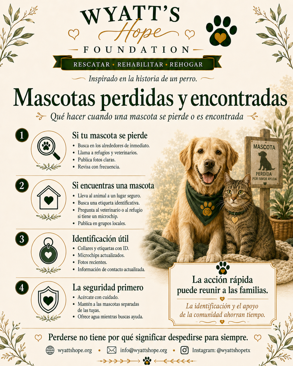 Mascotas perdidas y encontradas