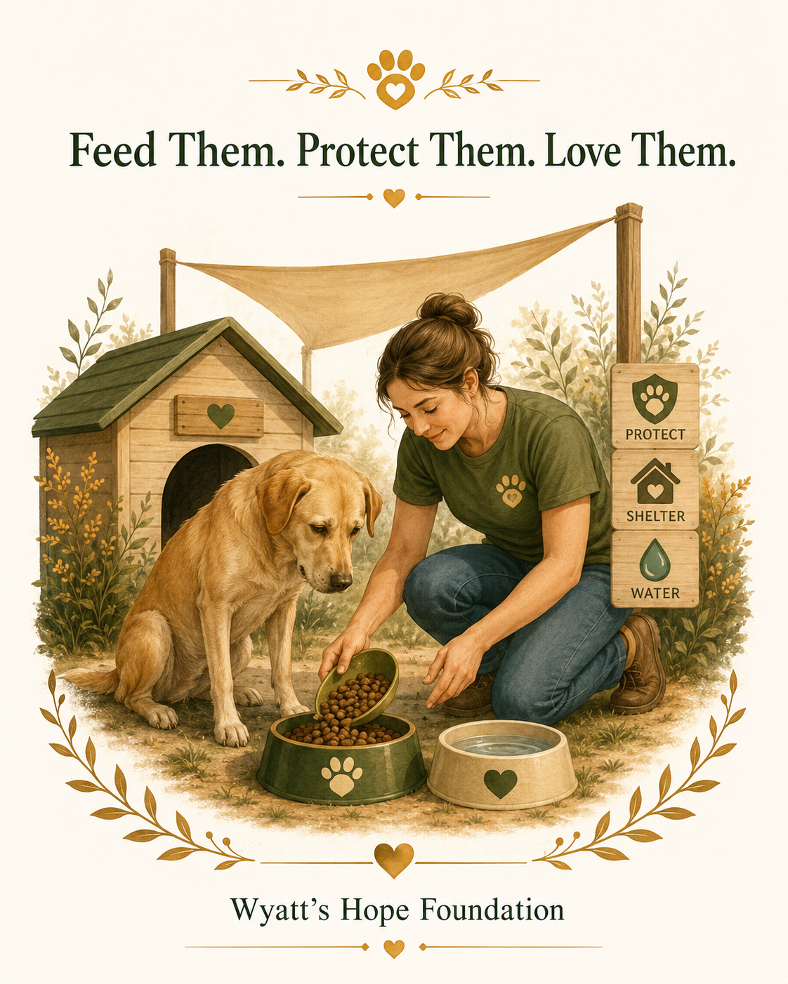 Feed them. Protect them. Love them.